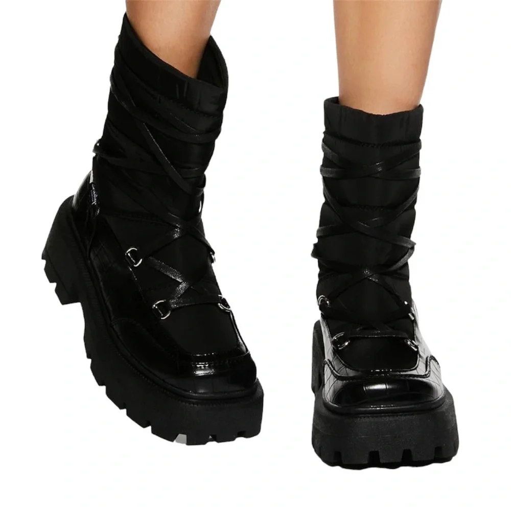 Shellys London US 9 Black Snowfall Snow Boots EU 40